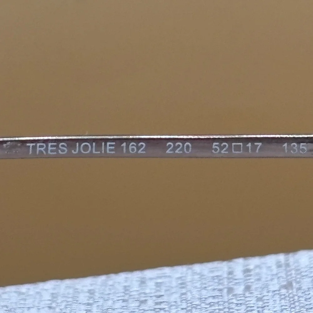 Vintage Tres Jolie Marchon 162 Glasses Frames Womens 52-17-135 Brown Y2K Retro